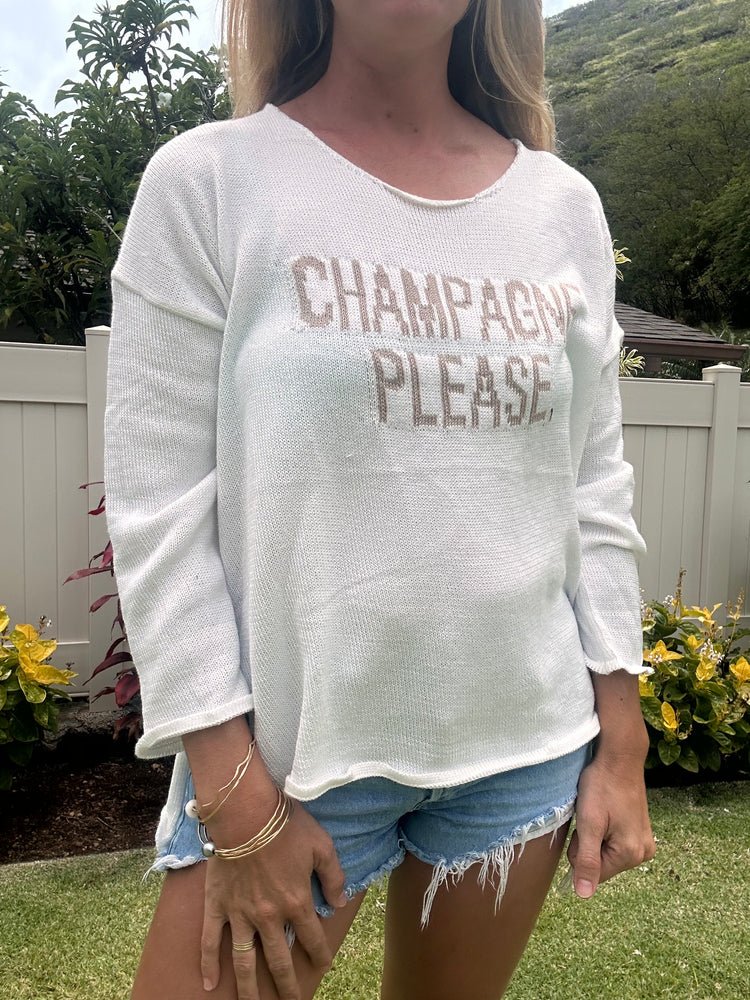 Champagne Please sweater