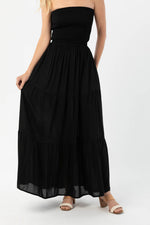 TIARE HAWAII Athena Maxi dress- Black