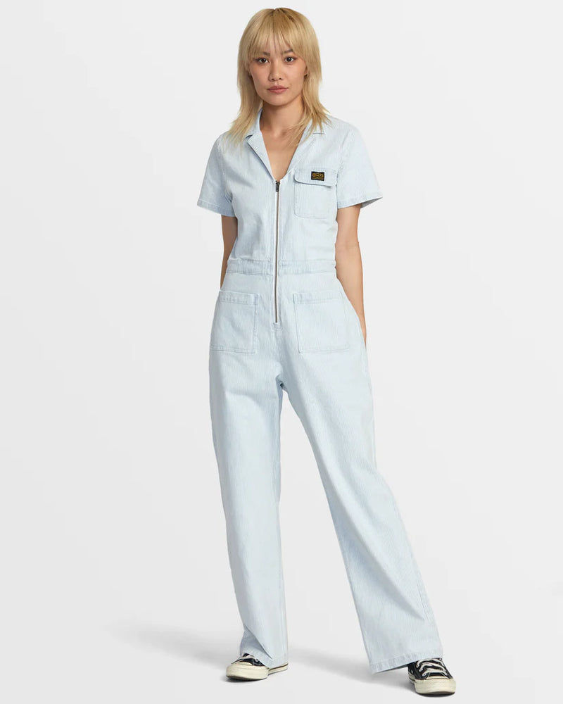 RVCA Spring Shift stripe jumpsuit