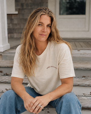 Apres Sea Ranch SoCal Oversized Tee- Sea Salt