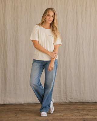 Apres Sea Ranch SoCal Oversized Tee- Sea Salt