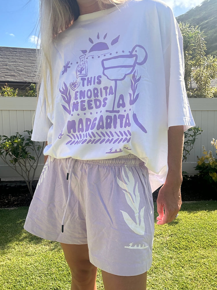 SABBI The Margie Oversized tee-Lilac