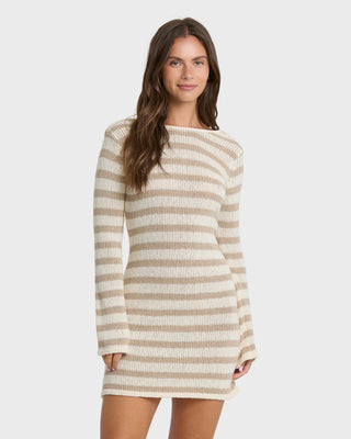 BILLABONG Raye Mini Dress in Cobblestone