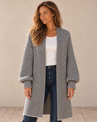 Harbor Herringbone Cardigan