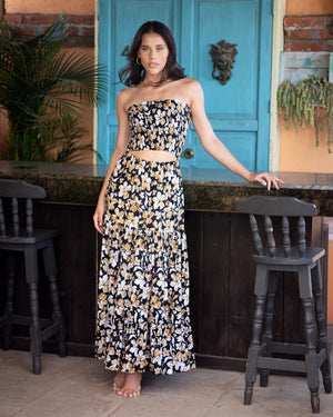 TIARE HAWAII Borcay Maxi dress- Lihue Black