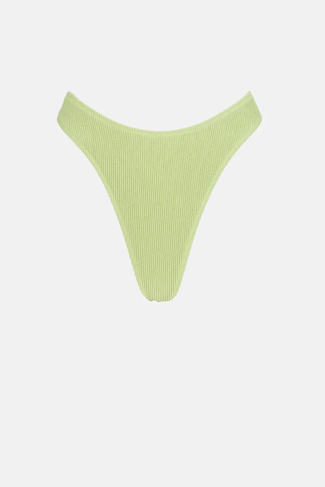 RHYTHM Isla Rib skimpy bikini bottom-Fern