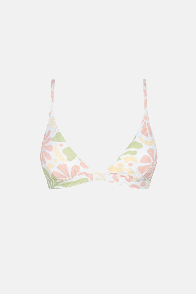 RHYTHM Marloe Floral bralette bikini top