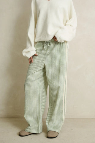 RHYTHM Kirri Check Pant in Green
