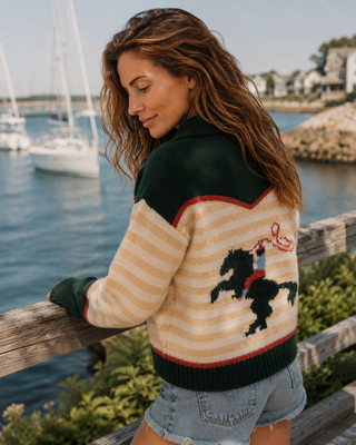 Lasso Line Zip Sweater