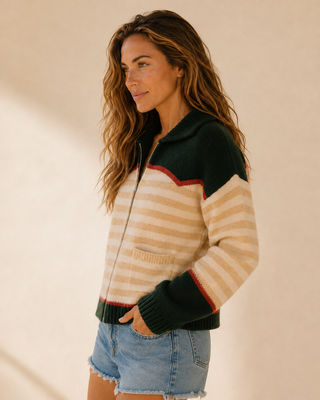 Lasso Line Zip Sweater