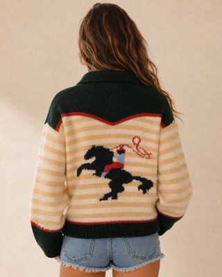 Lasso Line Zip Sweater