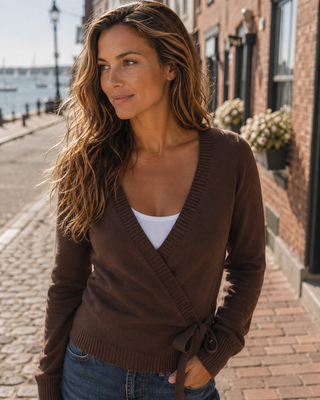 Espresso Wrap Cardigan