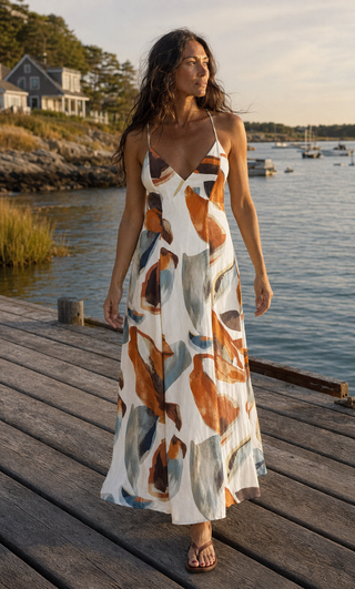 The Terracotta Tide Maxi Dress