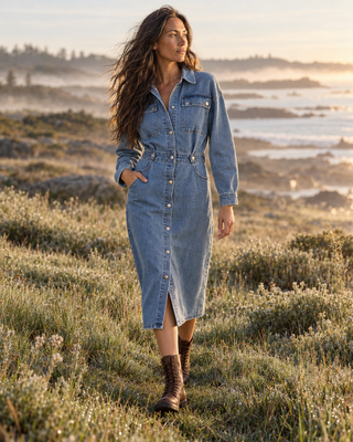 The Western Tide Denim Dress