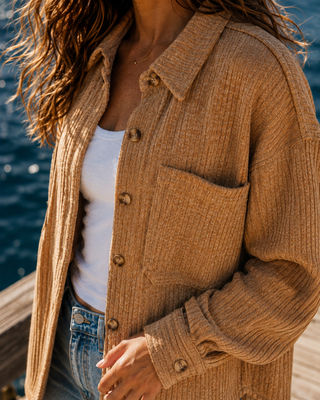 Thames Street Corduroy Shirt - Light Brown