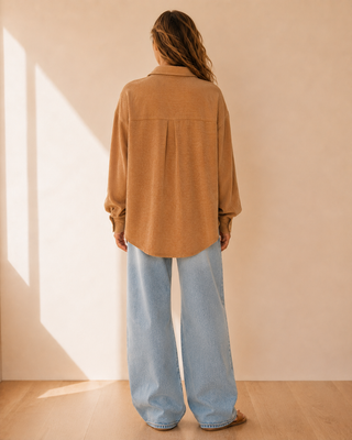 Thames Street Corduroy Shirt - Light Brown