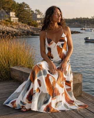 The Terracotta Tide Maxi Dress