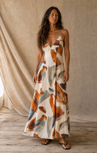 The Terracotta Tide Maxi Dress