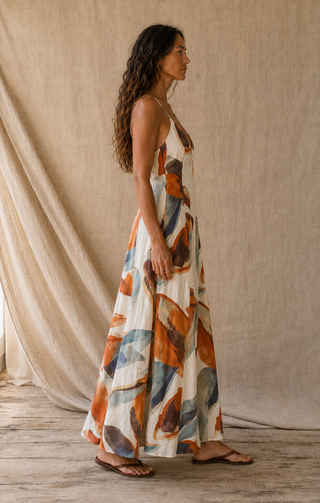The Terracotta Tide Maxi Dress
