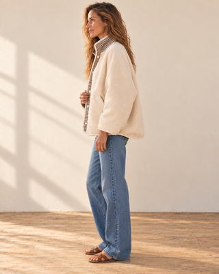 Brookline Gingham Sherpa Jacket