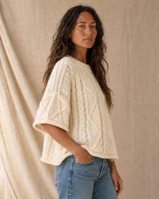 The Après Coast Knit Top - Cream