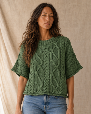 The Après Coast Knit Top - Dusty Green