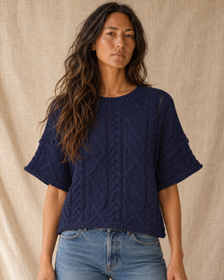 The Après Coast Knit Top - Navy