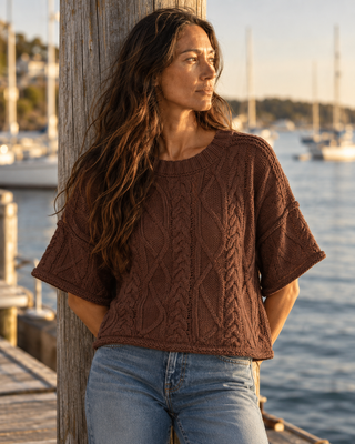 The Après Coast Knit Top - Brown