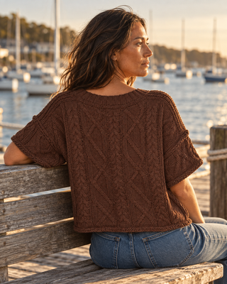 The Après Coast Knit Top - Brown