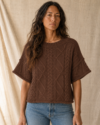 The Après Coast Knit Top - Brown