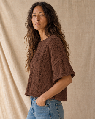 The Après Coast Knit Top - Brown