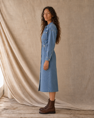 The Western Tide Denim Dress