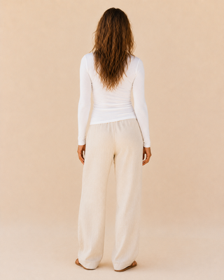 Salt Faded Long Sleeve Top - Off White