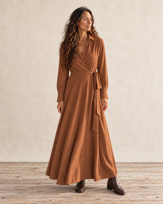 The Marlowe Shirt Dress - Brown