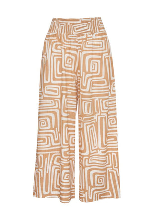 GIRL AND THE SUN Illyria pant-terraza print