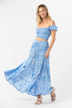 TIARE HAWAII Hollie crop top- Sky sun