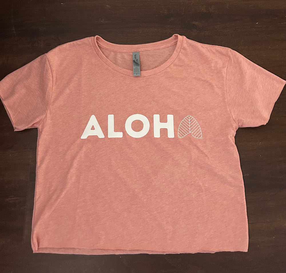 Aloha Mahalo Cropped Tee