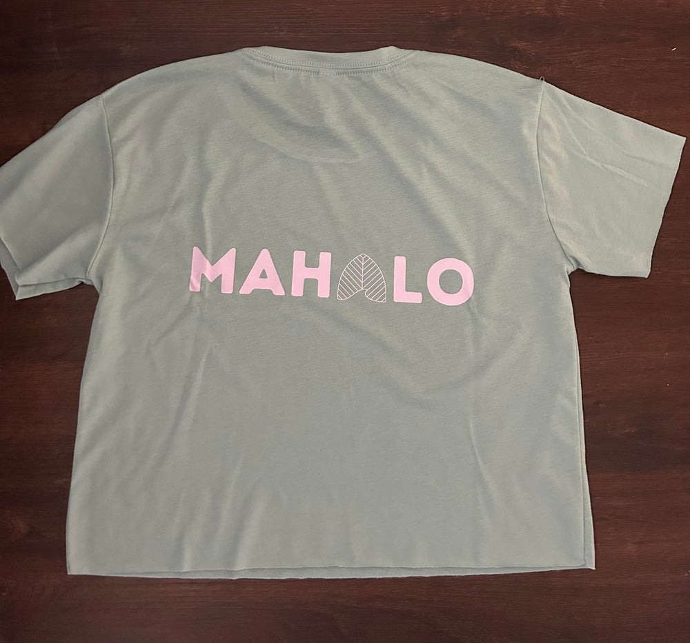 Aloha Mahalo Cropped Tee