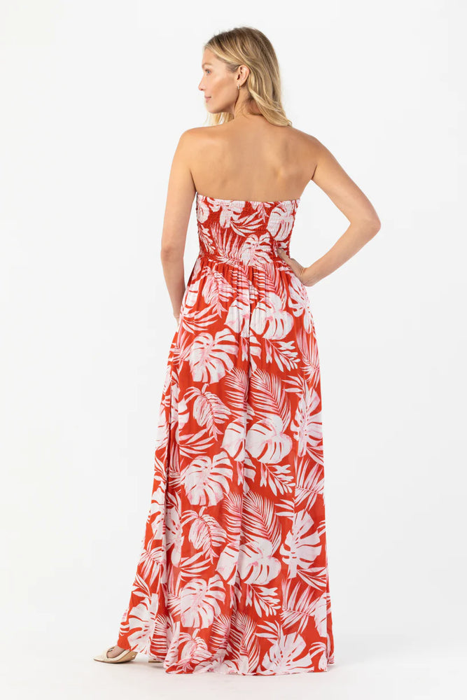 TIARE Hawaii Emilia maxi dress-Monstera Rust