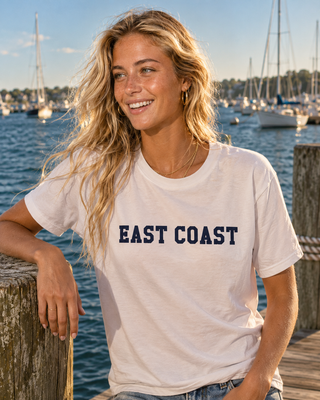 East Coast City Tee-White