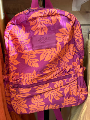 ALOHA COLLECTION Holomua Keep It Lt Backpack-tropical/orchid