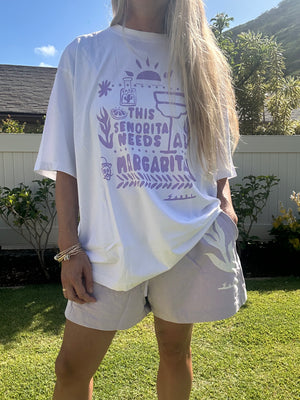 SABBI The Margie Oversized tee-Lilac