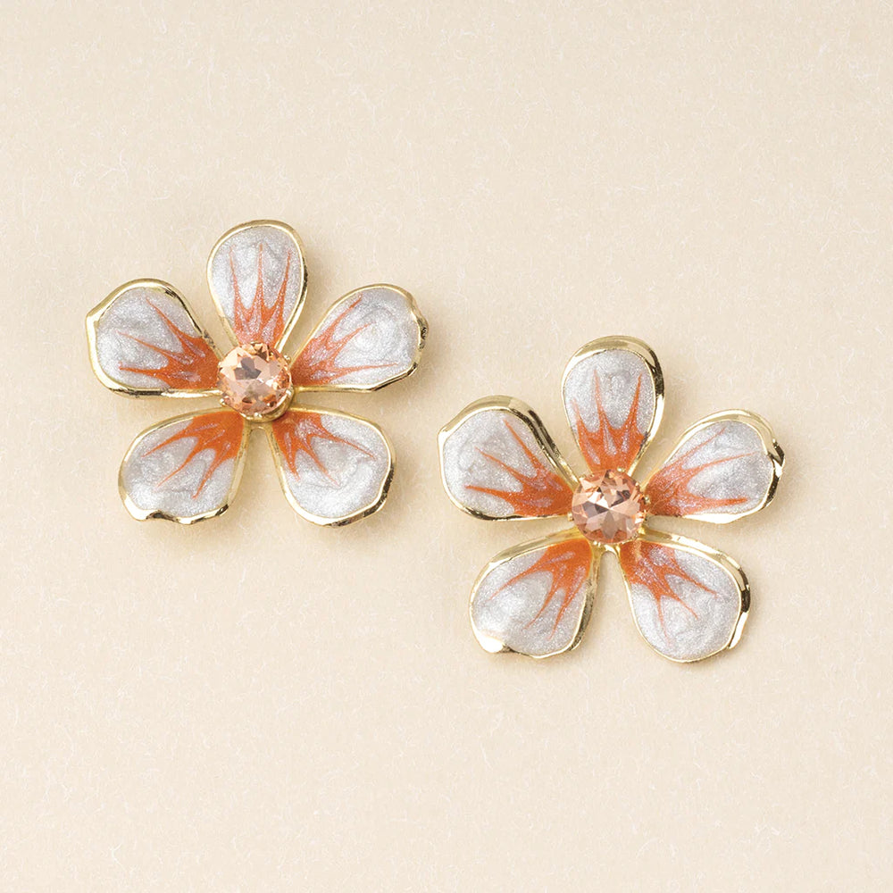 SCOUT Sparkle & Shine Enamel Flower Earring