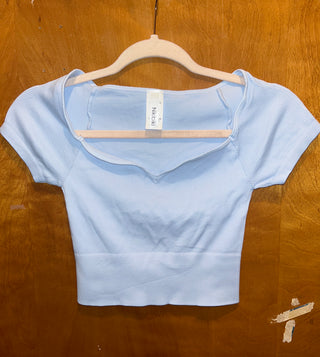 NIKIBIKI Cap Sleeve sweetheart crop top