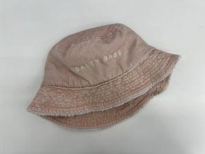 Salty Babe distressed bucket hat