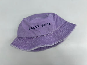 Salty Babe distressed bucket hat