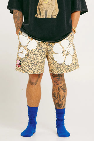 SABBI Happy Hibiscus Shorts in Leopard