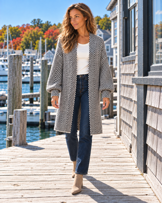 Harbor Herringbone Cardigan