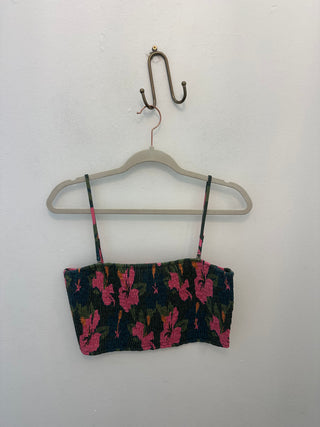Water Hibiscus Smocked Tube Top