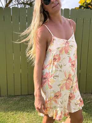 Coral Blooms romper